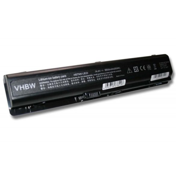 HP Pavilion DV9000 6600mAh utángyártott akkumulátor