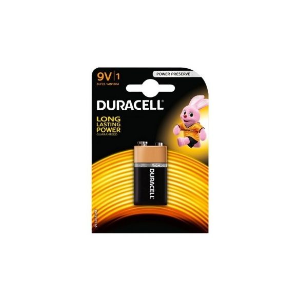 Duracell Duralock Basic MN1604 9V alkáli elem