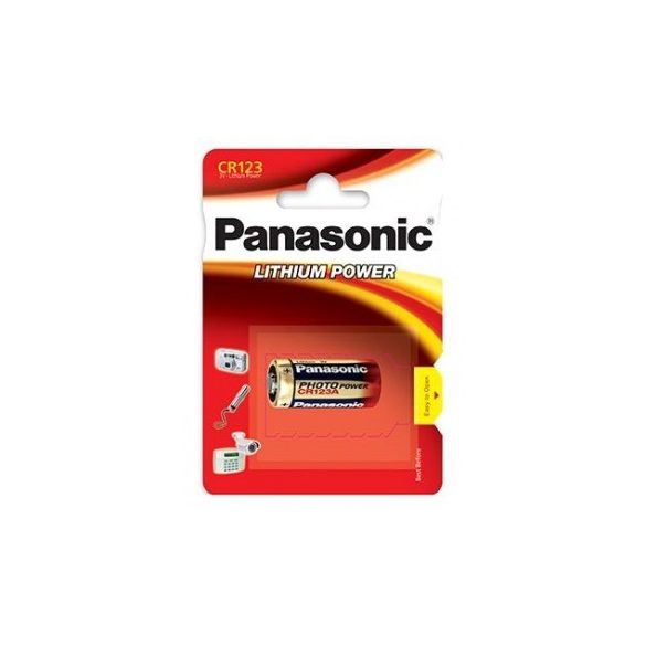 Panasonic CR123A Lítium 3V fotóelem