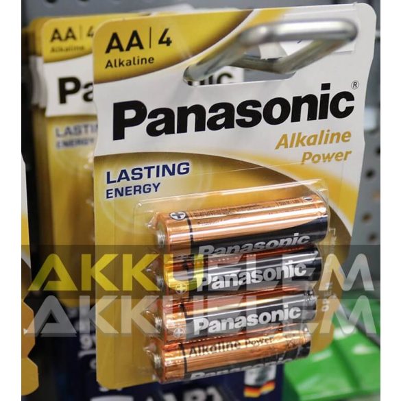 Panasonic Alkaline Power LR6 AA elem MN1500 4db-os csomagban