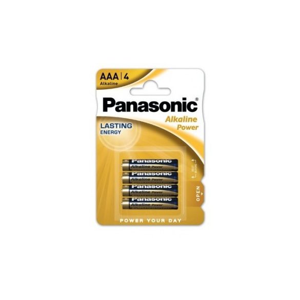 Panasonic Alkaline Power LR03 AAA elem MN2400 4 db-os csomagban