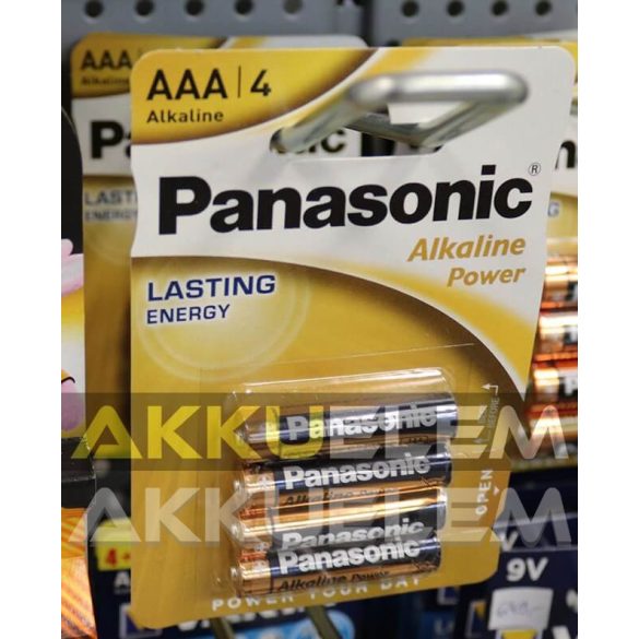 Panasonic Alkaline Power LR03 AAA elem MN2400 4 db-os csomagban