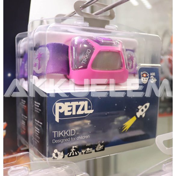 PETZL TIKKID pink fejlámpa E091BA01 20lum