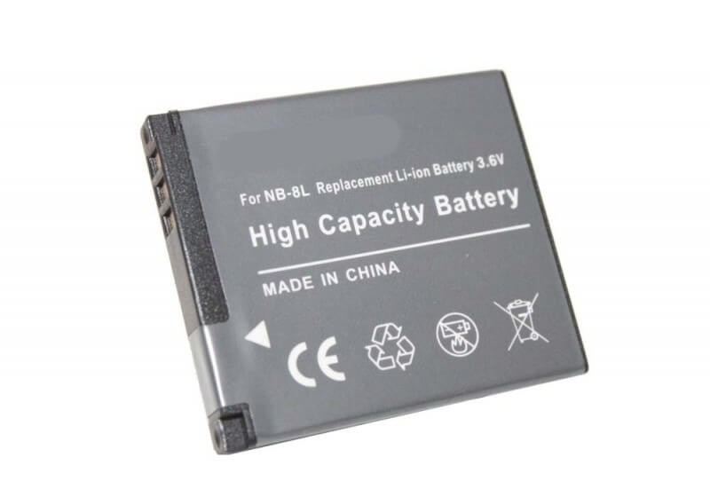 Canon NB-8L 3,6V 600mAh digitális fényképezőgép akkumulátor – utángyártott