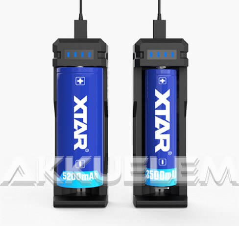 XTAR SC1 Li-ion USB-s akkumulátor töltő 18650 - 26650