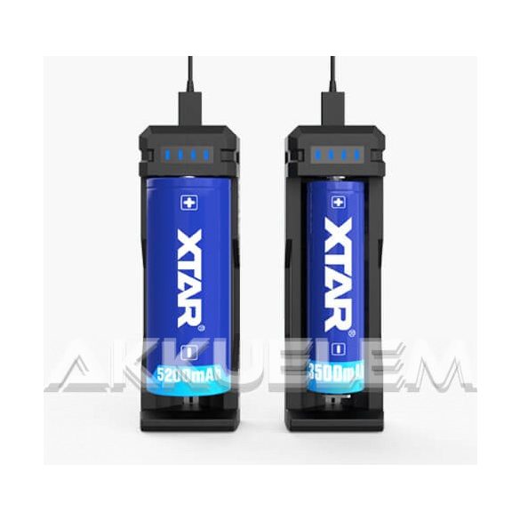 XTAR SC1 Li-ion USB-s akkumulátor töltő 18650 - 26650