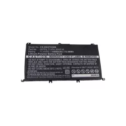  Dell Inspiron 15 7559 11,4V 6400mAh utángyártott laptop akkumulátor - VHBW