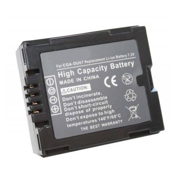 Panasonic CGA-DU07 CGR-DU06 7,2V 600mAh utángyártott kamera akkumulátor