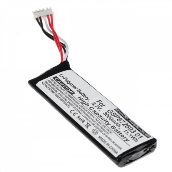 JBL FLIP 3 FLIP 4 GSP872693 GSP0931134 3,7V 3000mAh utángyártott akkumulátor