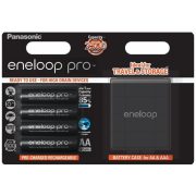   Eneloop PRO 2500mAh AA NiMH akkumulátor 4db/bliszter + AJÁNDÉK tárolódoboz