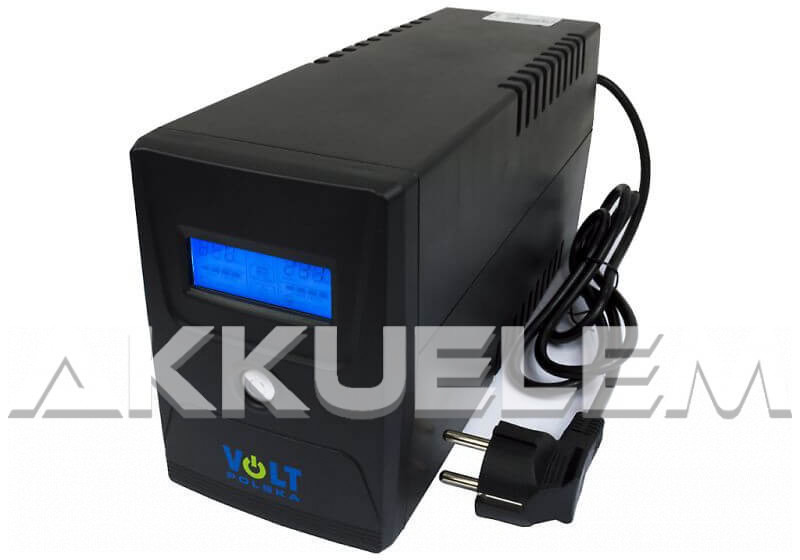 VOLT Polska 800VA/480W trapéz szünetmentes tápegység 1x9Ah