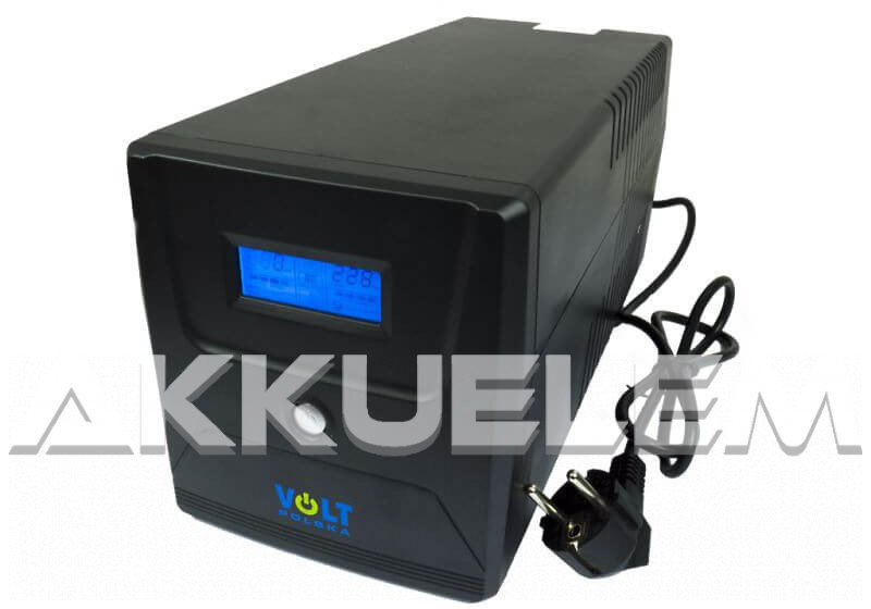   VOLT Polska 1200VA/720W trapéz szünetmentes tápegység 2x7Ah