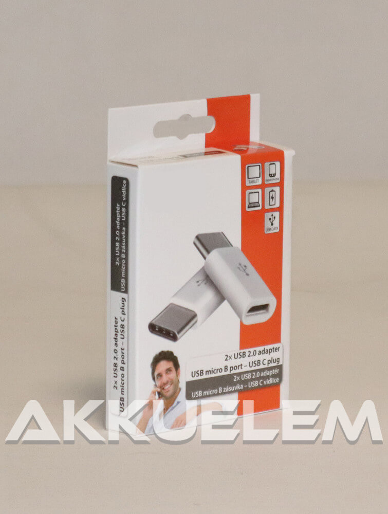 Micro USB - USB C átalakító 2db/csomag SM7023