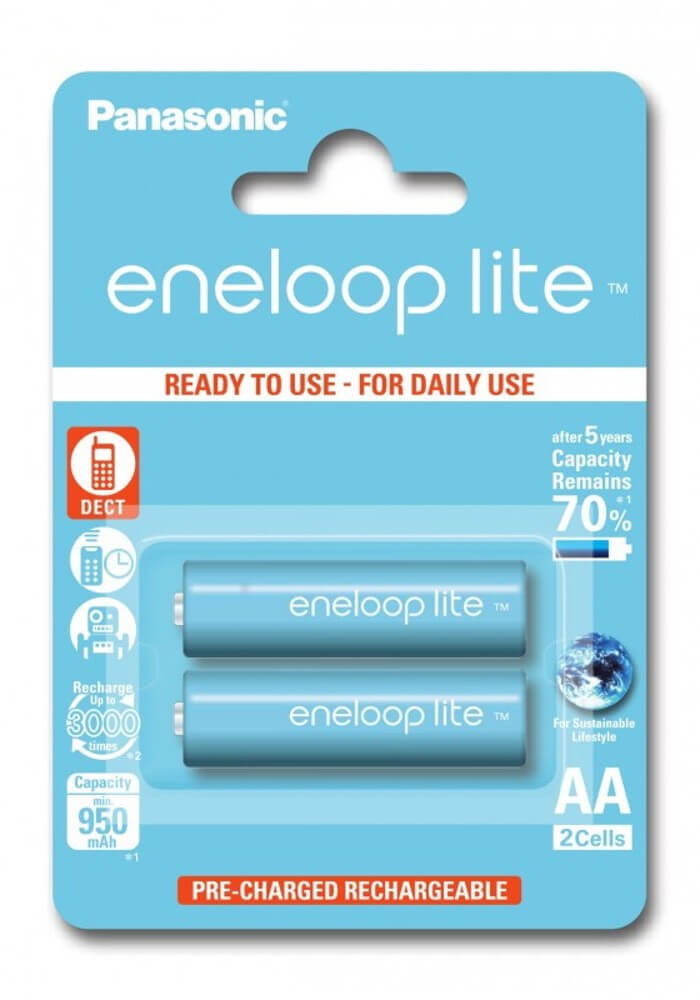   Eneloop Lite 900mAh NiMh AA elemméretű akkumulátor 2db ár/bliszter