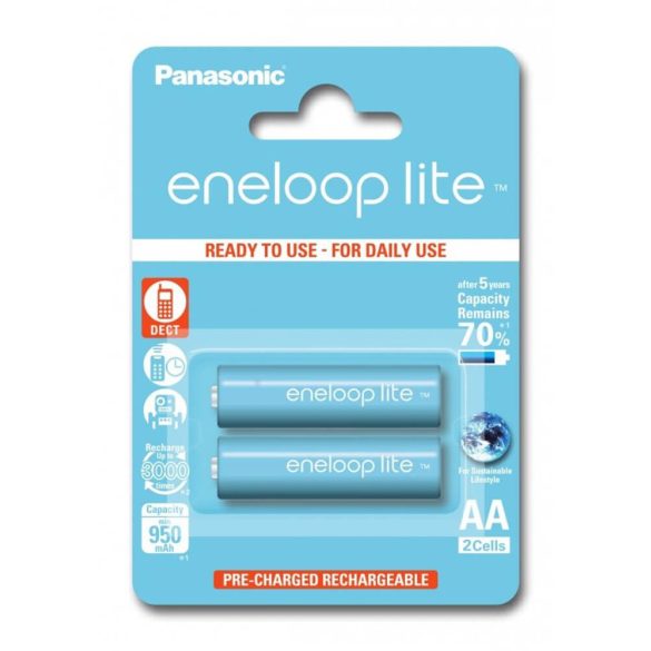 Eneloop Lite 900mAh NiMh AA elemméretű akkumulátor 2db ár/bliszter