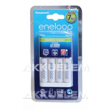 Eneloop BQ-CC17 NiMH akkutöltő 4x1900mAh AA akkuval