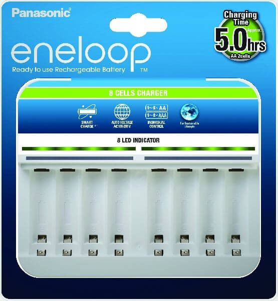 Eneloop BQ-CC63 NiMH 8 csatornás AAA/AA akkutöltő