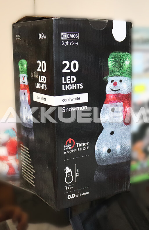 Ünnepi dekoráció HÓEMBER 20LED 1,28W ZY1901