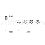 Karácsonyi füzér CSILLAG 10LED 0,6W fa időzítős 2xAA ZY2061