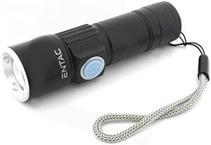   Alumínium kézilámpa 300lm 3W fókuszálható, USB-töltős