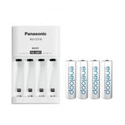 Eneloop BQ-CC51E NiMH akkutöltő 4x750mAh AAA akkuval