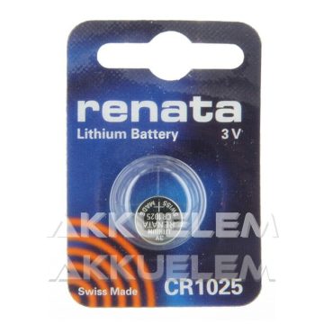 Renata CR 1025 3V lítium gombelem