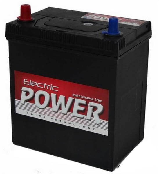   Electric Power 12V 40Ah 300A ASIA BAL+ vékony autó akkumulátor