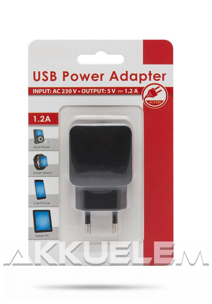 Hálózati USB töltő adapter 5V 1200mA 55045-1BK