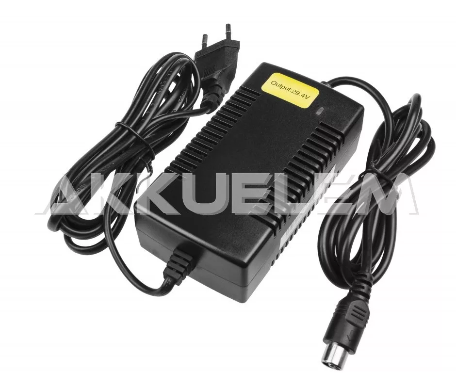 Kerékpár akkupakk töltő 7 cellás Li-ion akkuhoz 29.4V 2A