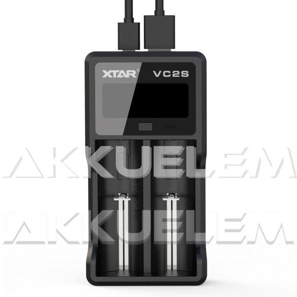 XTAR VC2S Li-ion és Ni-MH akkumulátor töltő