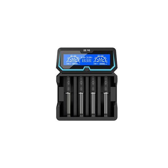 XTAR X4 Li-ion/Ni-MH négy csatornás hálózati/USB-s akkumulátor töltő