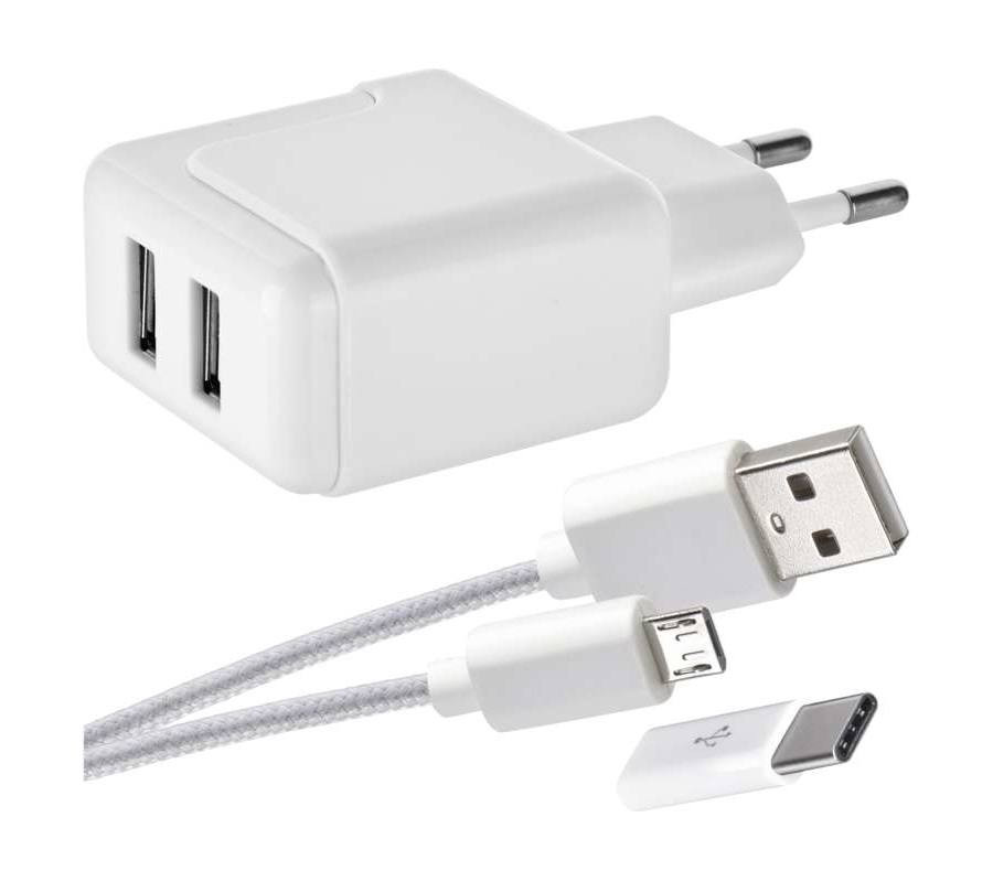 Adapter USB-C / micro-USB 3.1A V0119