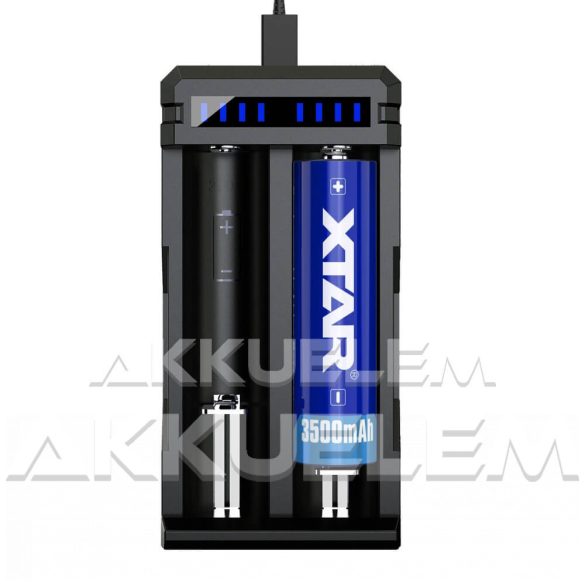 XTAR SC2 két csatornás Li-ion USB-s akkumulátor töltő