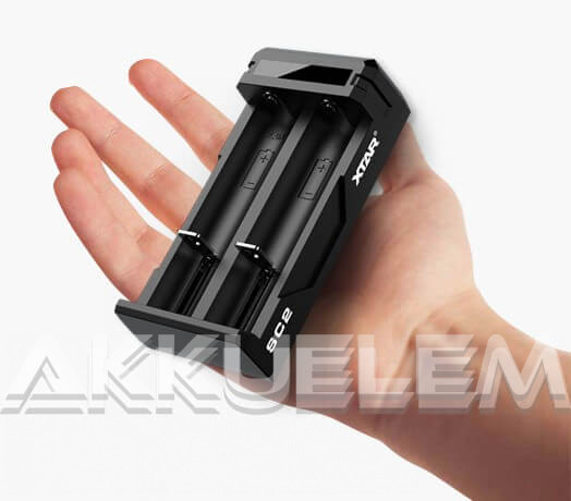 XTAR SC2 két csatornás Li-ion USB-s akkumulátor töltő