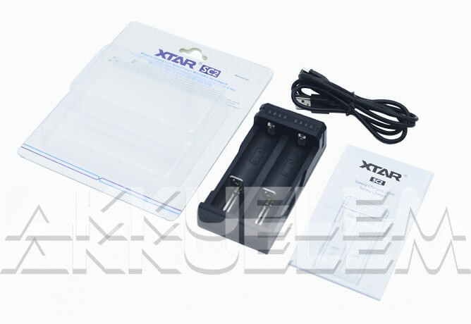 XTAR SC2 két csatornás Li-ion USB-s akkumulátor töltő