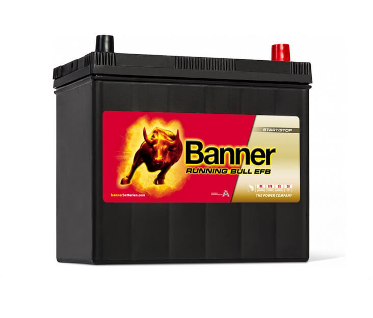 Banner Running Bull 55515 EFB 12V 460A 55Ah autó akkumulátor ASIA JOBB+