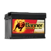   Banner 12V 70Ah 680A 57011 Running Bull EFB autó akkumulátor Akkucserével
