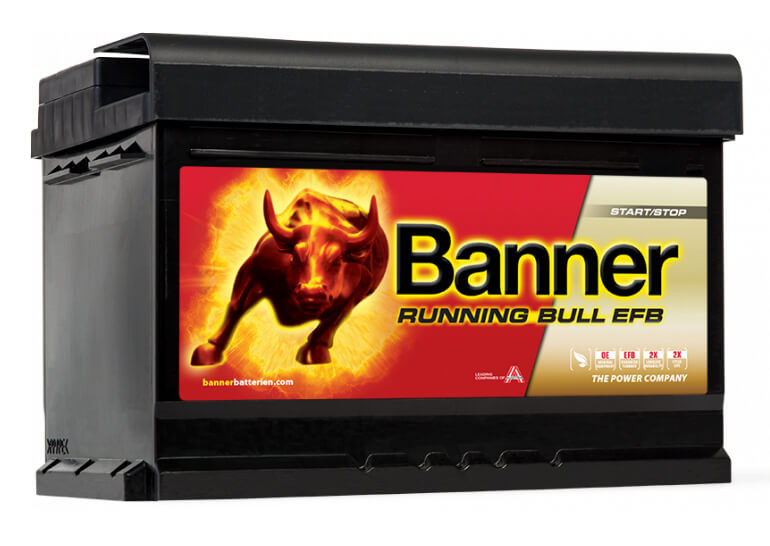   Banner Running Bull EFB 56512 12V 650A 65Ah autó akkumulátor JOBB+