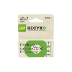   GP AAA Recyko 850mAh NiMH akkumulátor 4db/csomag (ár/csomag)