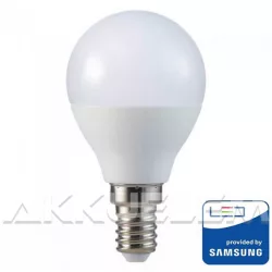 V-TAC E14 4.5W 470lm 4000K 180 ° LED-izzó SAMSUNG chipes