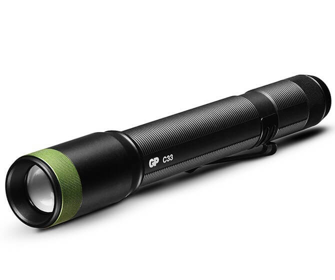 GP led lámpa C33 2*AA 1*Cree + 1*COB led