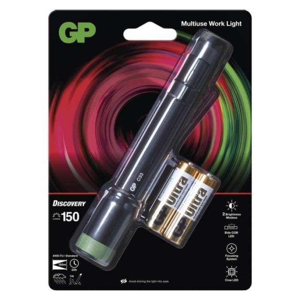 GP led lámpa C33 2*AA 1*Cree + 1*COB led