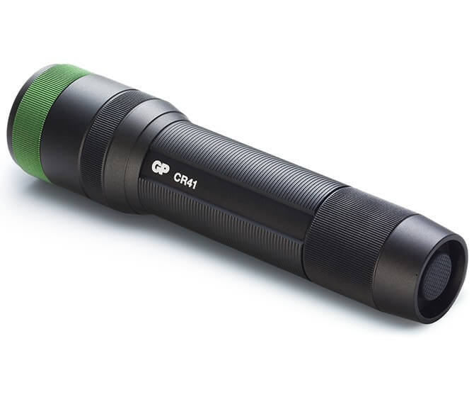  GP CR41 9W CREE ledes tölthető, fókuszálható kézilámpa akkuval