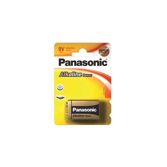 Panasonic Bronze 9V 6LR61 tartós elem