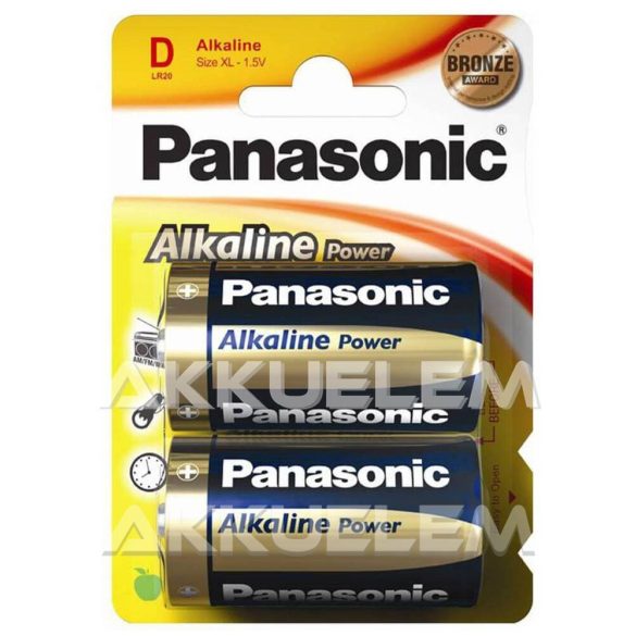 Panasonic Bronze LR20 D alkáli elem 2db/bliszter