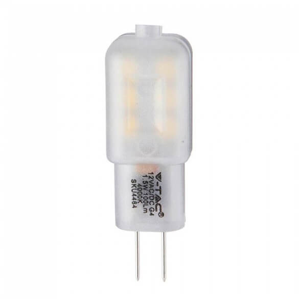 V-TAC G4 12VAC/DC 1,5W 100lm 4000K LED-izzó SAMSUNG chipes