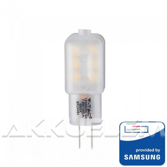 V-TAC G4 12VAC/DC 1,5W 100lm 4000K LED-izzó SAMSUNG chipes