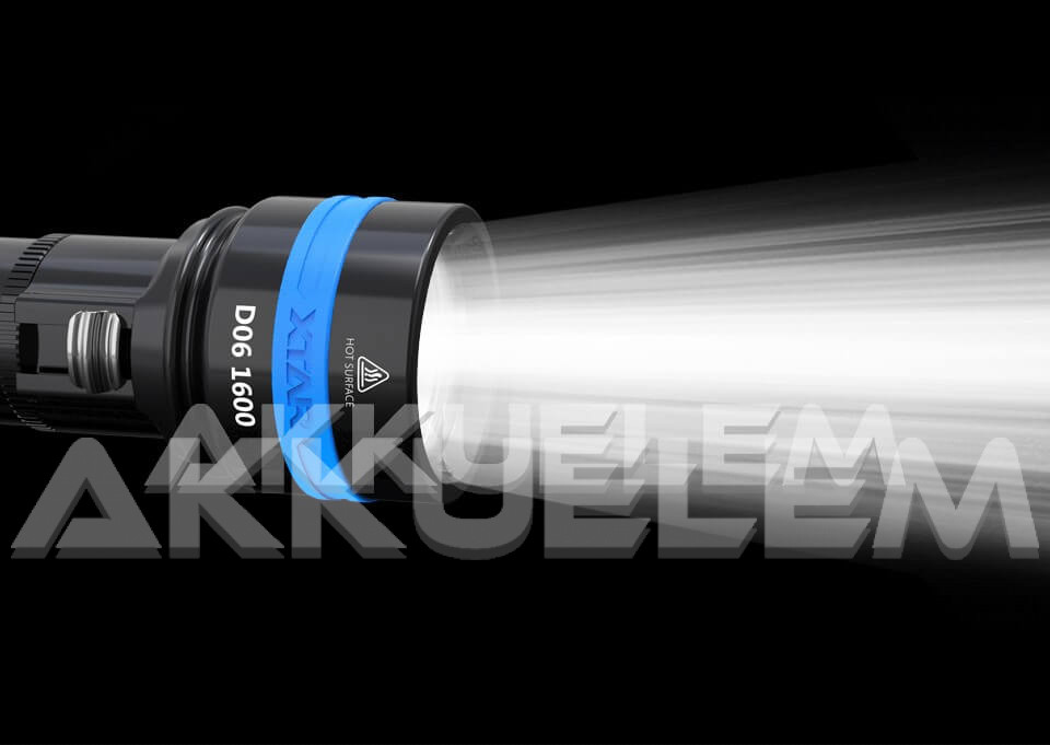 Xtar D06 1600 lum búvárlámpa szett (MC1 Plus, 18650 3500mAh) 4500K
