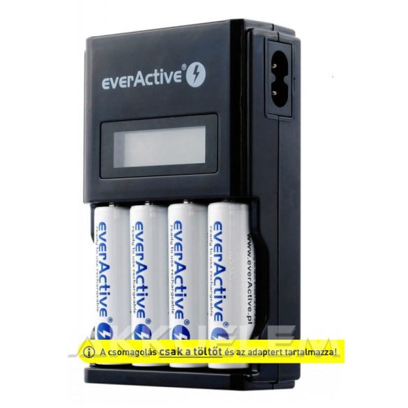 everActive NC-450 AA AAA Ni-MH akkumulátor töltő négycsatornás