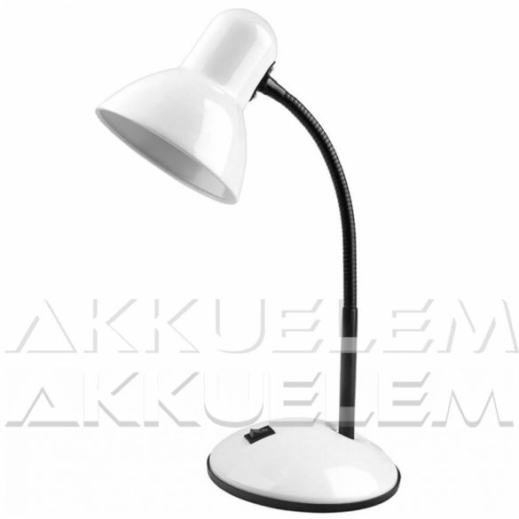 Avide Basic max40W asztali lámpa, FEHÉR színű
